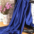 Tissu drapé — Bleu saphir, étiquette en français