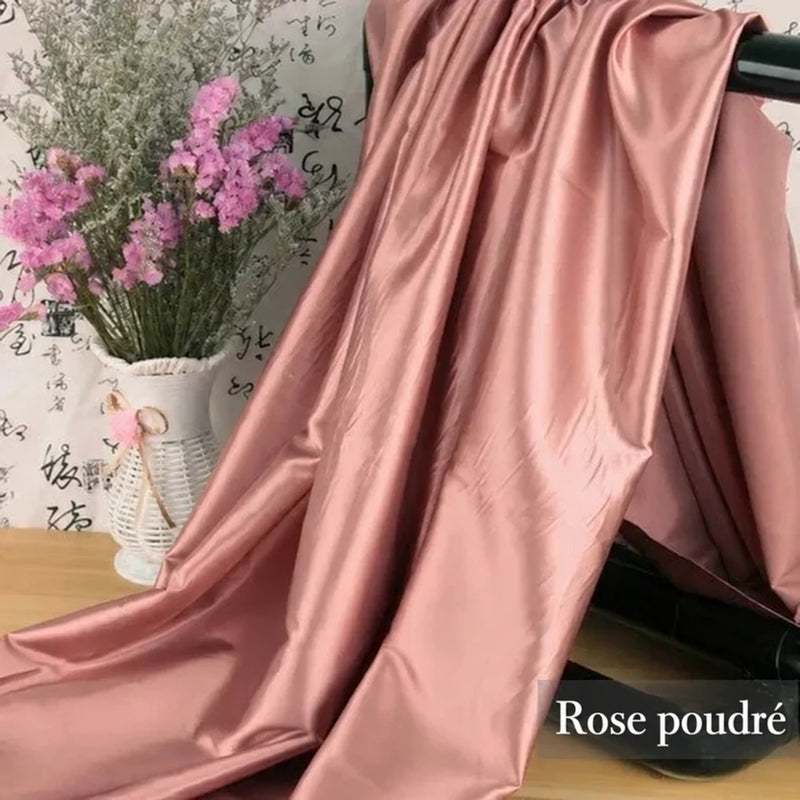 Tissu satin duchesse au mètre — nude